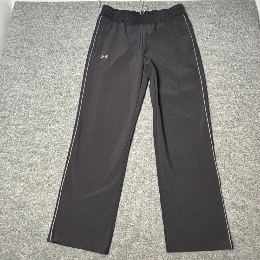 Under Armour Mens M Loose Fit Sweatpants Pants Black Athletic Training Trousers
